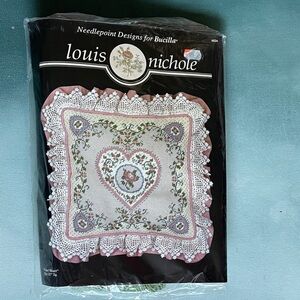 Bucilla Vintage Pastel Heart Needlepoint Kit by Louis Nichole